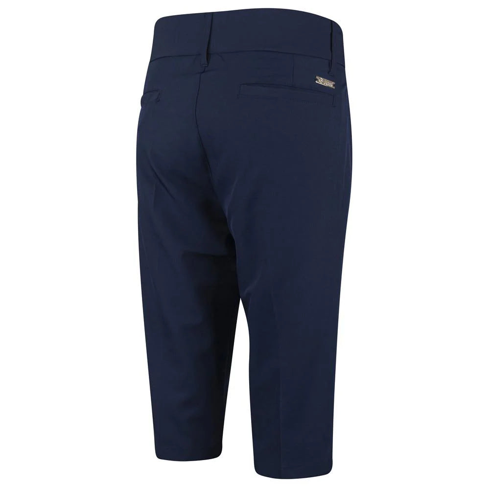 Island Green Ladies Stretch Quick Dry Bermuda Shorts Dark Navy Blue Pro Golf Ireland