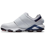 FootJoy Gents Tour Alpha Triple Boa Shoes White - Navy - Red