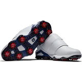 FootJoy Gents Tour Alpha Triple Boa Shoes White - Navy - Red