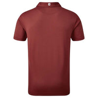 FootJoy Gents Stretch Pique Solid Polo Shirt Maroon