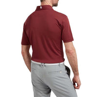 FootJoy Gents Stretch Pique Solid Polo Shirt Maroon