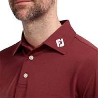 FootJoy Gents Stretch Pique Solid Polo Shirt Maroon