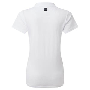 FootJoy Ladies Stretch Pique Solid Polo Shirt White