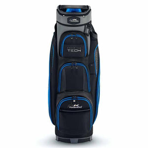 PowaKaddy Prem-Tech Cart Bag Gunmetal - Black - Blue