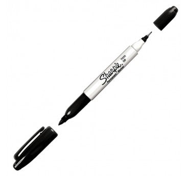 SHARPIE TWIN TIP MARKER BLACK